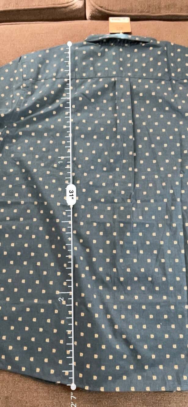 Patagonia Go To Shirt Size XL Lagom Blue Sun Beams Short Sleeve Organic - Picture 7 of 7